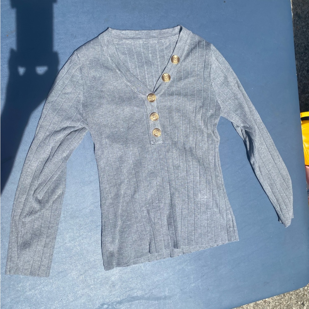 Women’s gray sweater from Amazon